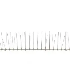 vidaXL 4-row Plastic Bird & Pigeon Spikes Set of 6 3 m