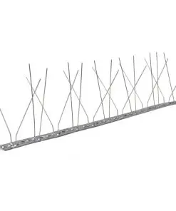 vidaXL 4-row Stainless Steel Bird & Pigeon Spikes Set of 6 3 m