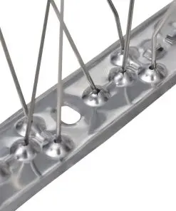 vidaXL 5-row Stainless Steel Bird & Pigeon Spikes Set of 6 3 m
