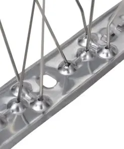 vidaXL 5-row Stainless Steel Bird & Pigeon Spikes Set of 6 3 m