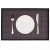 6 Bamboo Placemats 30 x 45 cm Dark Brown