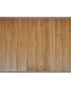 2 Bamboo Bath Mats 40 x 50 cm Brown
