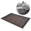 2 Bamboo Bath Mats 40 x 50 cm Dark Brown