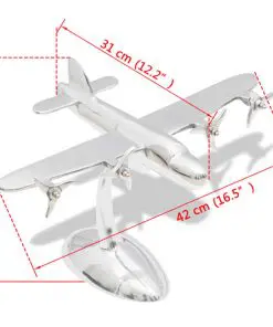 Aluminium Aeroplane Model Desktop Decoration