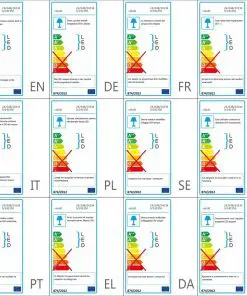 vidaXL Double Ring LED Crystal Pendant Lamp 23.6 W