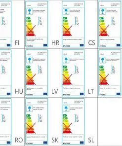 vidaXL Double Ring LED Crystal Pendant Lamp 23.6 W