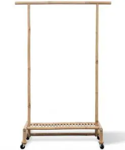 vidaXL Bamboo Clothes Rack