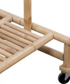 vidaXL Bamboo Clothes Rack