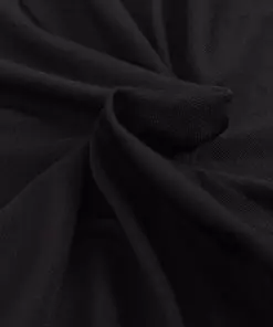 vidaXL Stretch Couch Slipcover Black Polyester Jersey