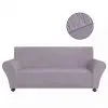 vidaXL Stretch Couch Slipcover Grey Polyester Jersey