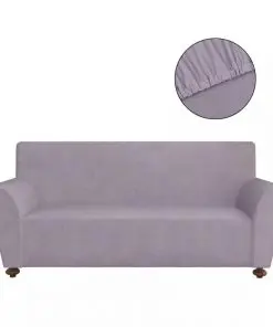 vidaXL Stretch Couch Slipcover Grey Polyester Jersey