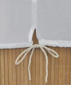 vidaXL Bamboo Laundry Bin Rectangular Natural