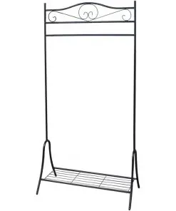 vidaXL Clothing Rack Black Steel