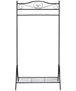 vidaXL Clothing Rack Black Steel