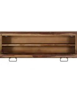 vidaXL Shoe Cabinet 120x35x40 cm Solid Sheesham Wood