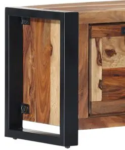 vidaXL Shoe Cabinet 120x35x40 cm Solid Sheesham Wood