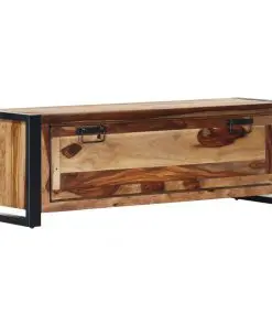 vidaXL Shoe Cabinet 120x35x40 cm Solid Sheesham Wood