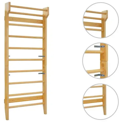 vidaXL Wall Bar 80×15.8×195 cm Wood
