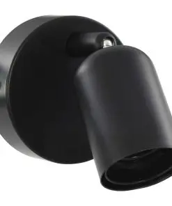 vidaXL Spot Lights 2 pcs Black E27