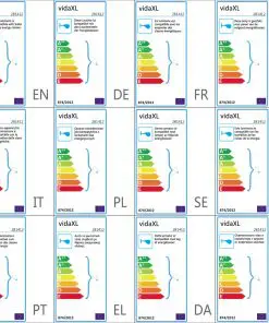 vidaXL Spot Lights 2 pcs Black E27