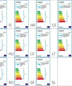 vidaXL Spot Lights 2 pcs Black E27