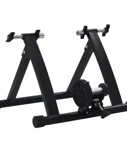vidaXL Roller Trainer Black 26″-28″ Steel Black