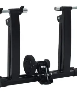 vidaXL Roller Trainer Black 26″-28″ Steel Black