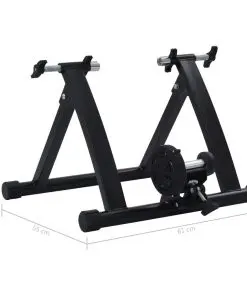vidaXL Roller Trainer Black 26″-28″ Steel Black