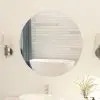 vidaXL Frameless Mirror Round 80 cm Glass