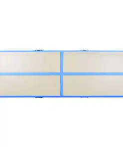 vidaXL Inflatable Gymnastics Mat with Pump 300x100x10 cm PVC Blue