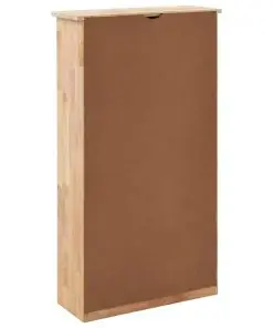 vidaXL Shoe Storage Cabinet 55x20x104 cm Solid Walnut Wood