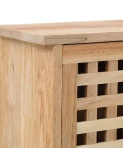 vidaXL Shoe Storage Cabinet 55x20x104 cm Solid Walnut Wood