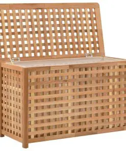 vidaXL Laundry Chest 77.5×37.5×46.5 cm Solid Walnut Wood