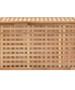 vidaXL Laundry Chest 77.5×37.5×46.5 cm Solid Walnut Wood