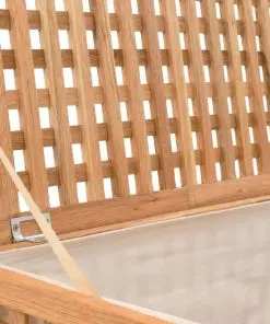 vidaXL Laundry Chest 77.5×37.5×46.5 cm Solid Walnut Wood