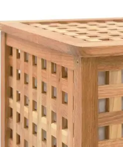 vidaXL Laundry Chest 77.5×37.5×46.5 cm Solid Walnut Wood