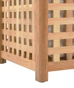 vidaXL Laundry Chest 77.5×37.5×46.5 cm Solid Walnut Wood