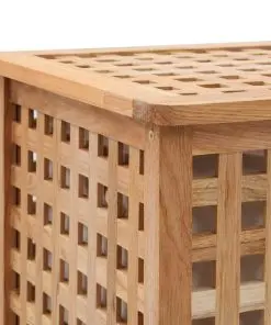 vidaXL Laundry Bin 39x39x65 cm Solid Walnut Wood