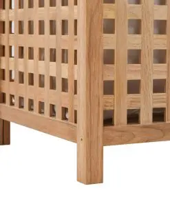 vidaXL Laundry Bin 39x39x65 cm Solid Walnut Wood