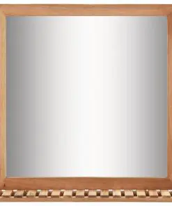 vidaXL Bathroom Mirror 60x12x62 cm Solid Walnut Wood