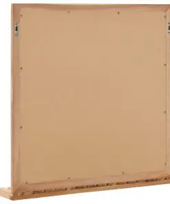 vidaXL Bathroom Mirror 60x12x62 cm Solid Walnut Wood