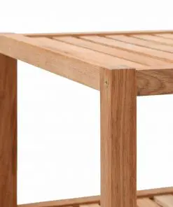 vidaXL Bathroom Shelf Solid Walnut Wood 65x40x55 cm