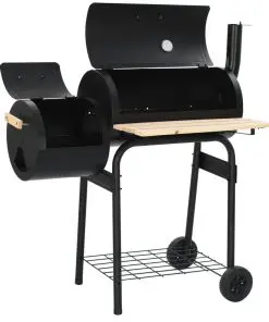 vidaXL Classic Charcoal BBQ Offset Smoker