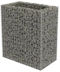 vidaXL Gabion Raised Bed Galvanised Steel 90x50x100 cm