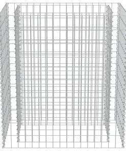vidaXL Gabion Raised Bed Galvanised Steel 90x50x100 cm