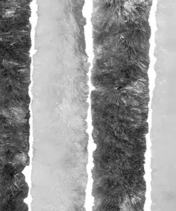 vidaXL Insect Curtain Grey and White 56×185 cm Chenille