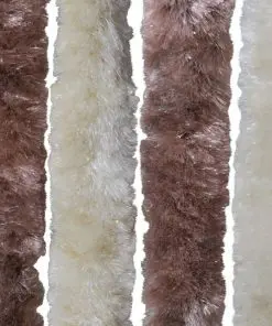 vidaXL Insect Curtain Beige and Light Brown 56×185 cm Chenille