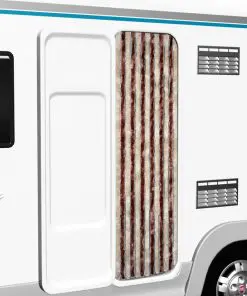 vidaXL Insect Curtain Beige and Light Brown 56×185 cm Chenille