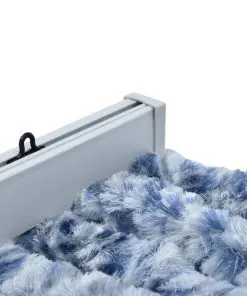 vidaXL Insect Curtain Blue, White and Silver 56×185 cm Chenille