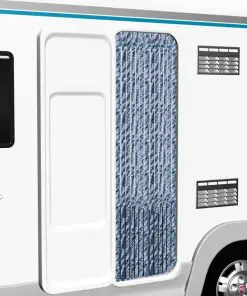 vidaXL Insect Curtain Blue, White and Silver 56×185 cm Chenille